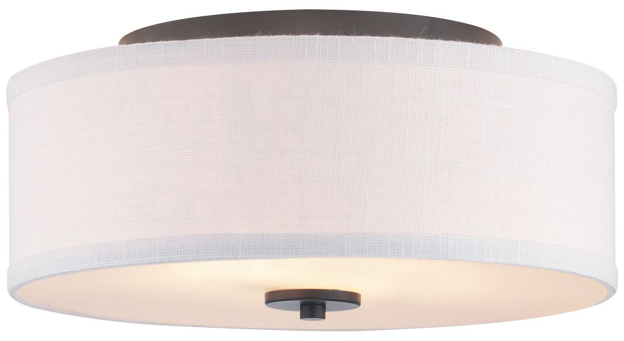 Image 5 Inspire Collection 13" Two-Light Flush Mount more views