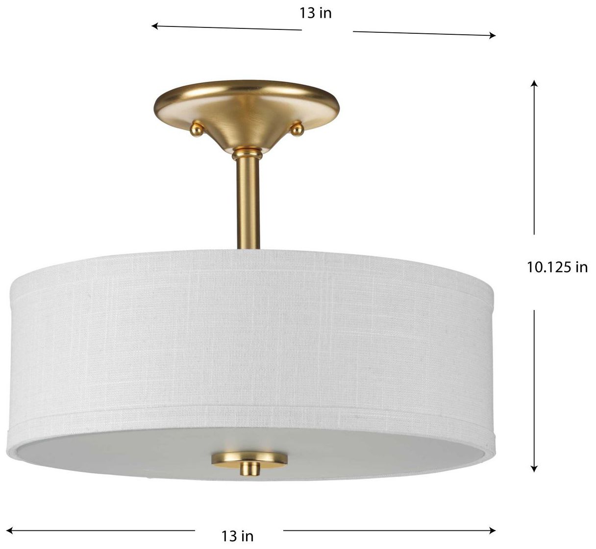 Image 4 Inspire Collection 13" Two-Light Semi-Flush more views
