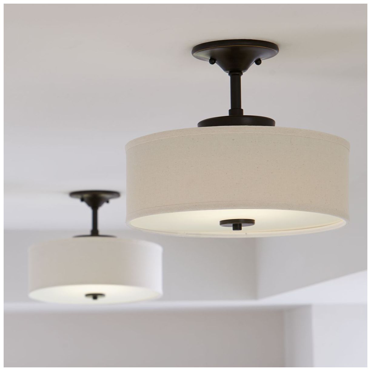 Inspire Collection One-Light 13" LED Semi-Flush Mount