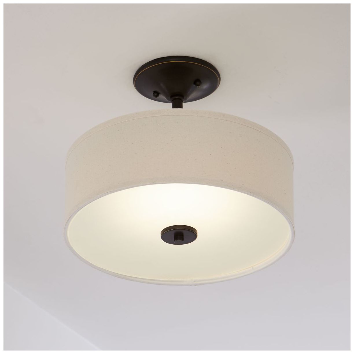 Image 3 Inspire Collection One-Light 13" LED Semi-Flush Mount more views