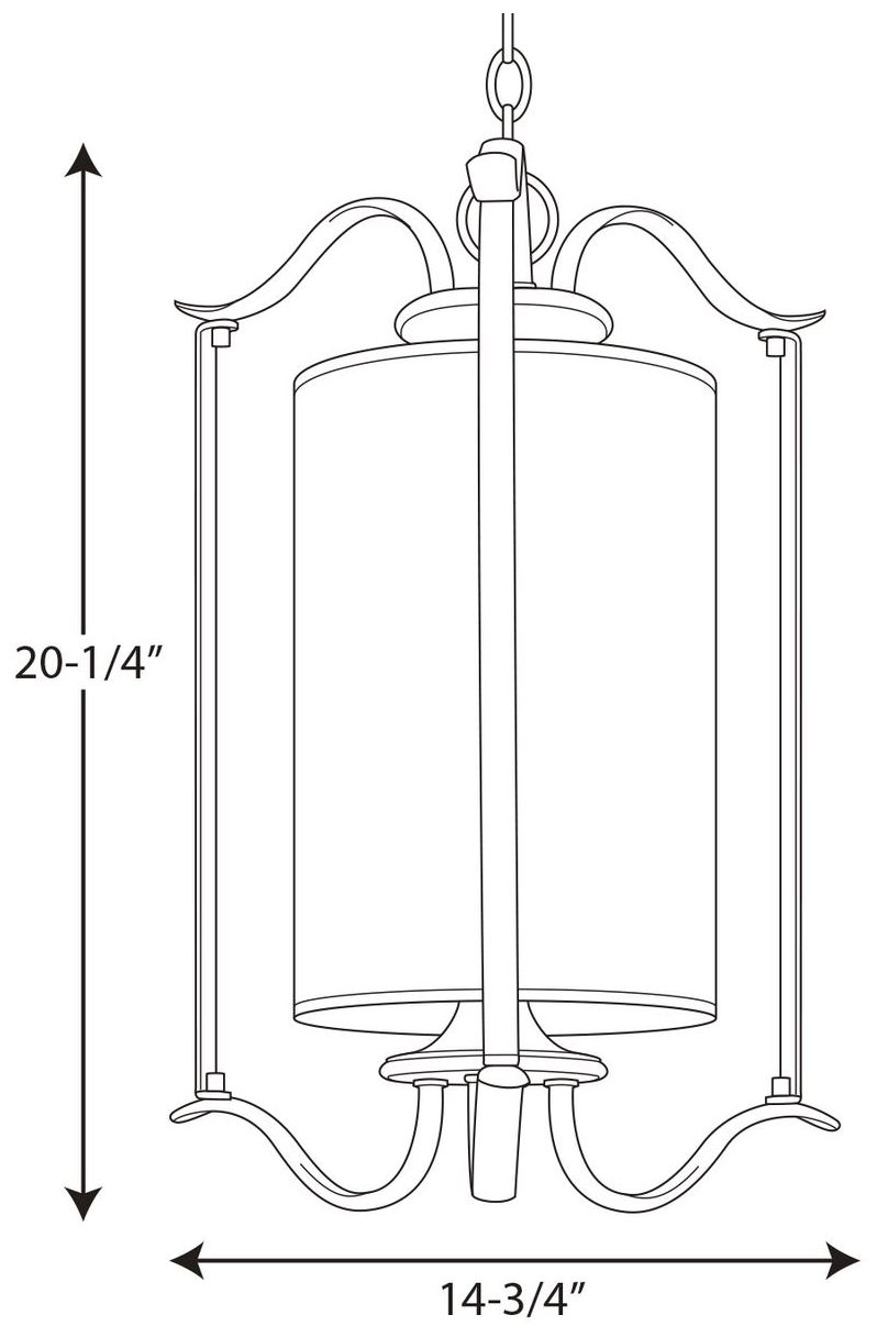 Image 3 Inspire Collection One-Light Large Foyer Pendant more views