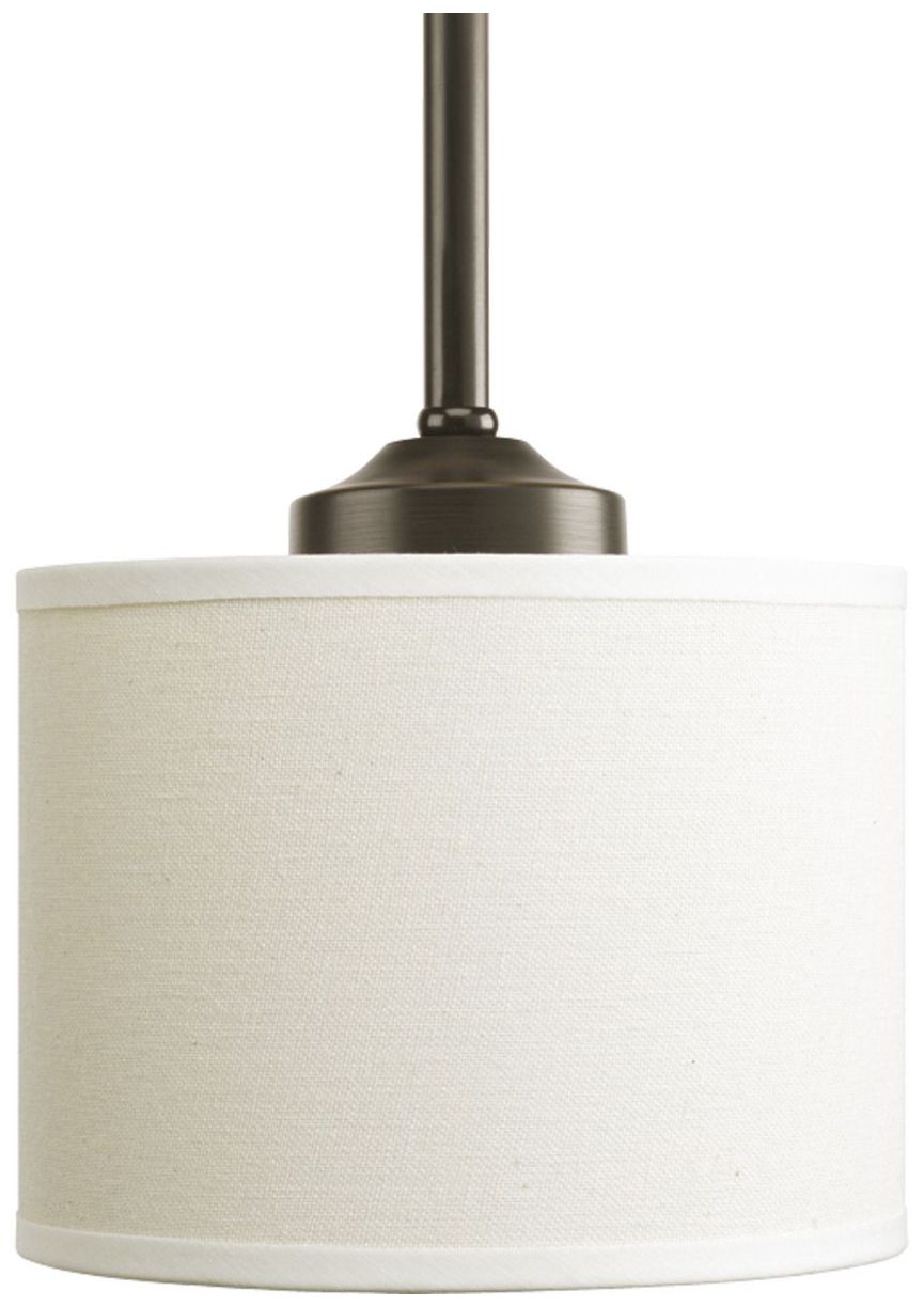 Image 2 Inspire Collection One-Light Off-white Shade Mini-Pendant Light more views