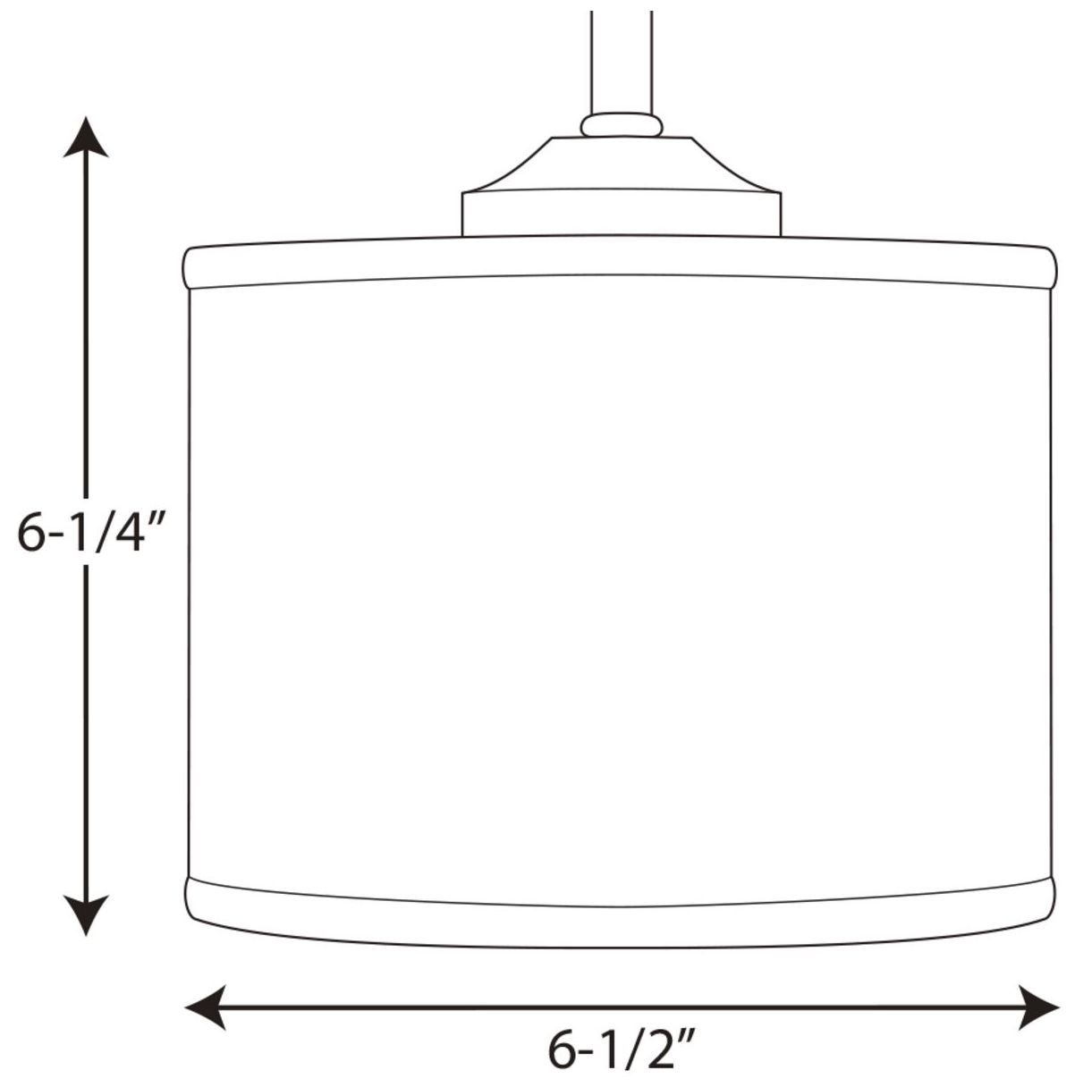 Image 3 Inspire Collection One-Light Off-white Shade Mini-Pendant Light more views