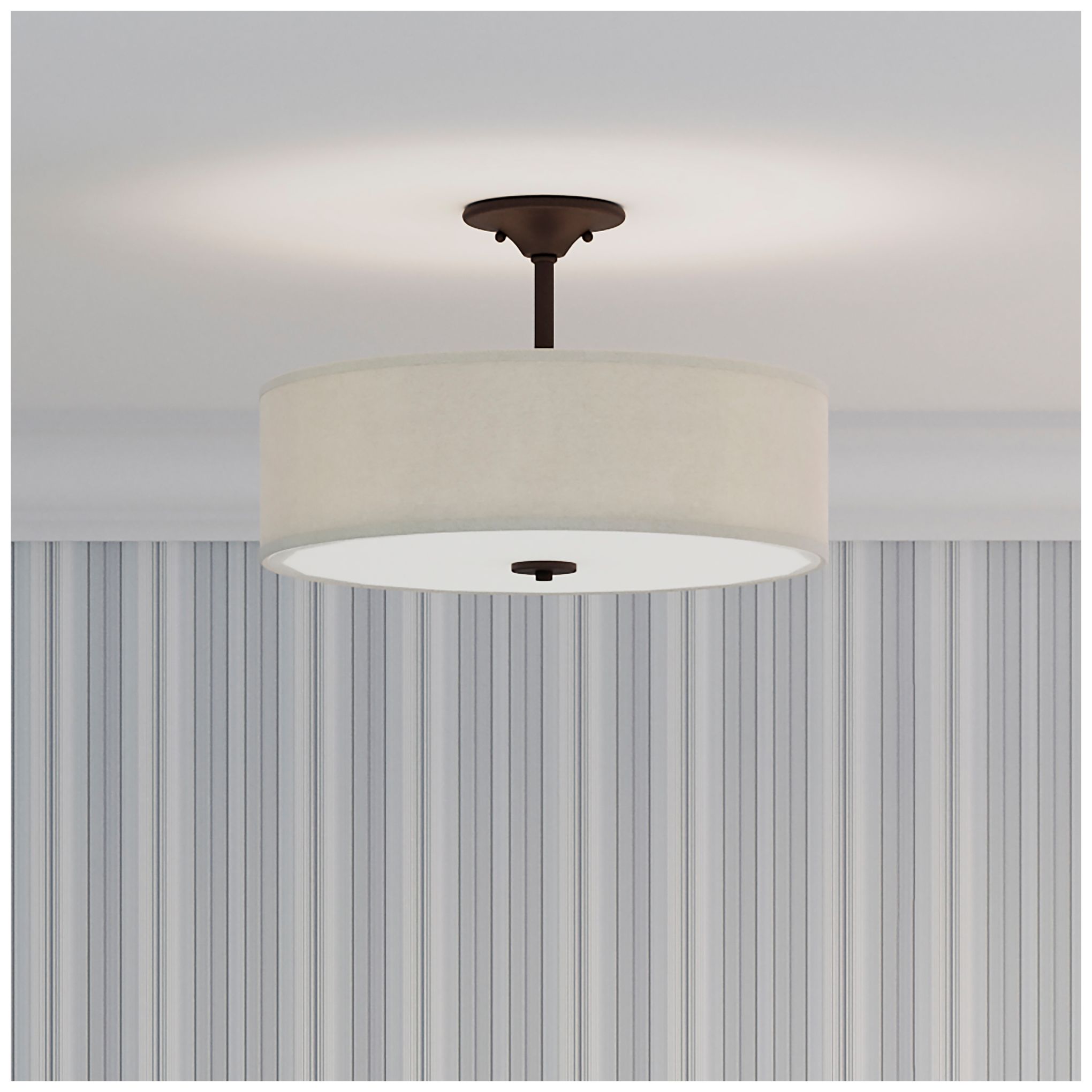 Inspire Collection Three-Light 18" Semi-Flush Mount P350168