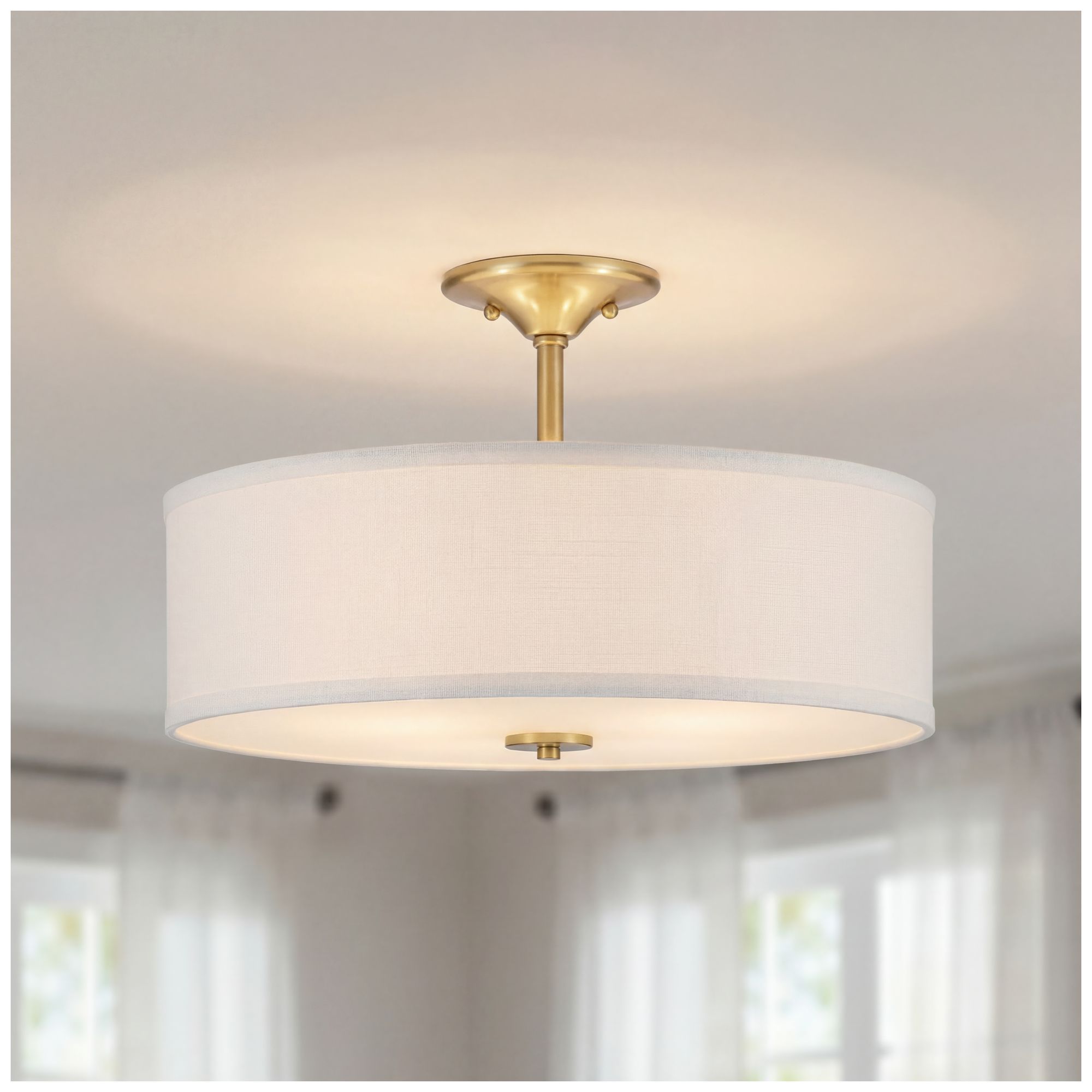 Inspire Collection Three-Light 18" Semi-Flush Mount P350167