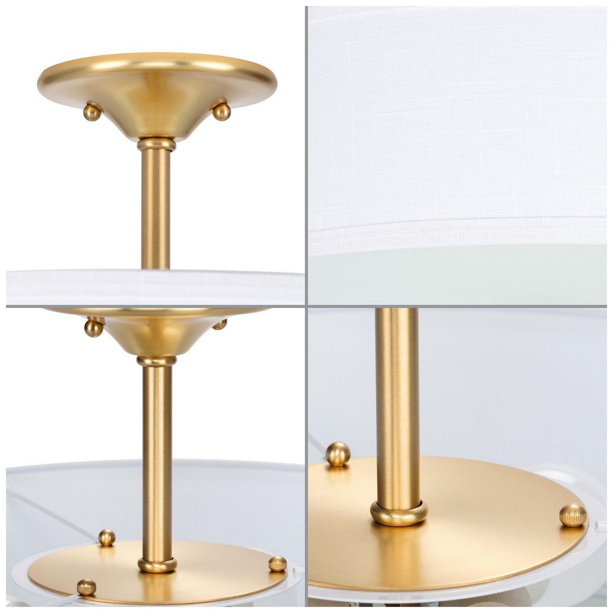 Image 3 Inspire Collection Three-Light 18" Semi-Flush Mount P350167 more views