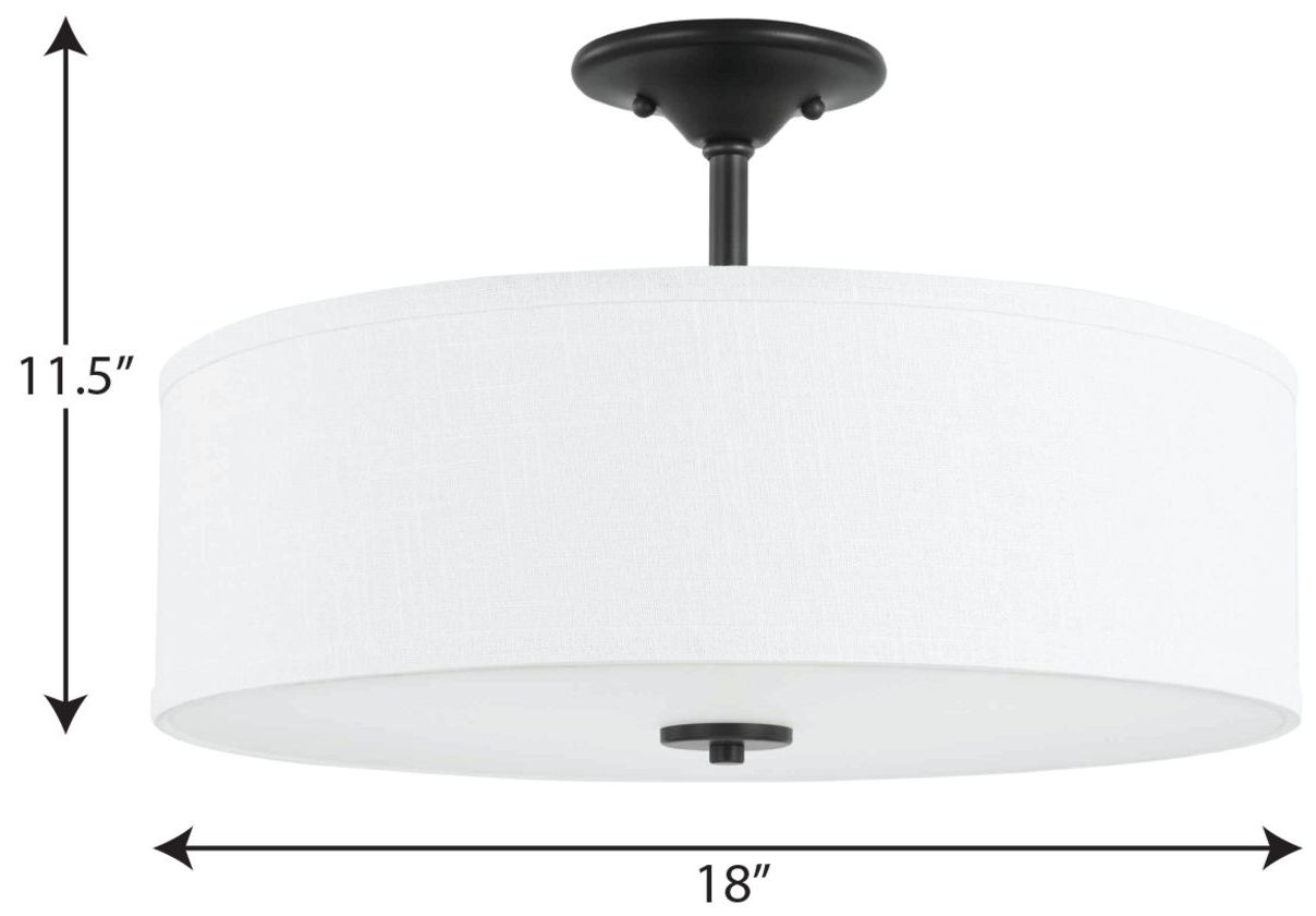 Inspire Collection Three-Light 18" Semi-Flush Mount P350167