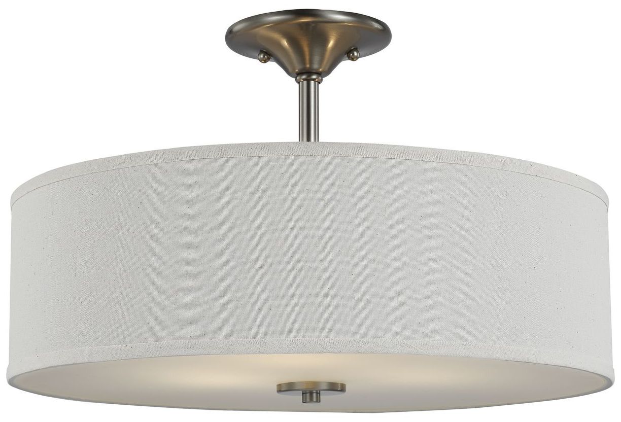 Image 3 Inspire Collection Three-Light 18" Semi-Flush Mount P350168 more views