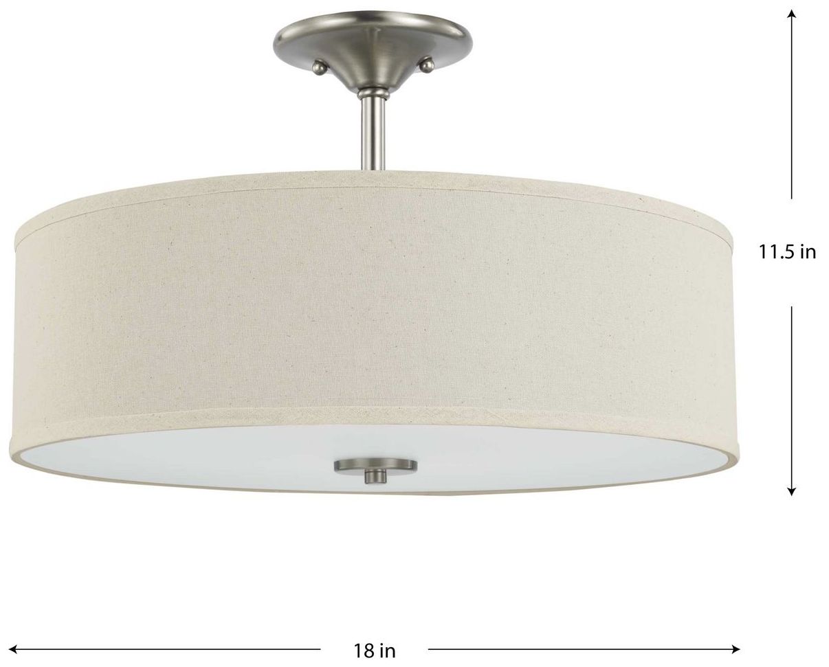 Image 4 Inspire Collection Three-Light 18" Semi-Flush Mount P350168 more views