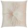 Inspire Me! Home Decor Ivory Center Brooch 18" Square Pillow