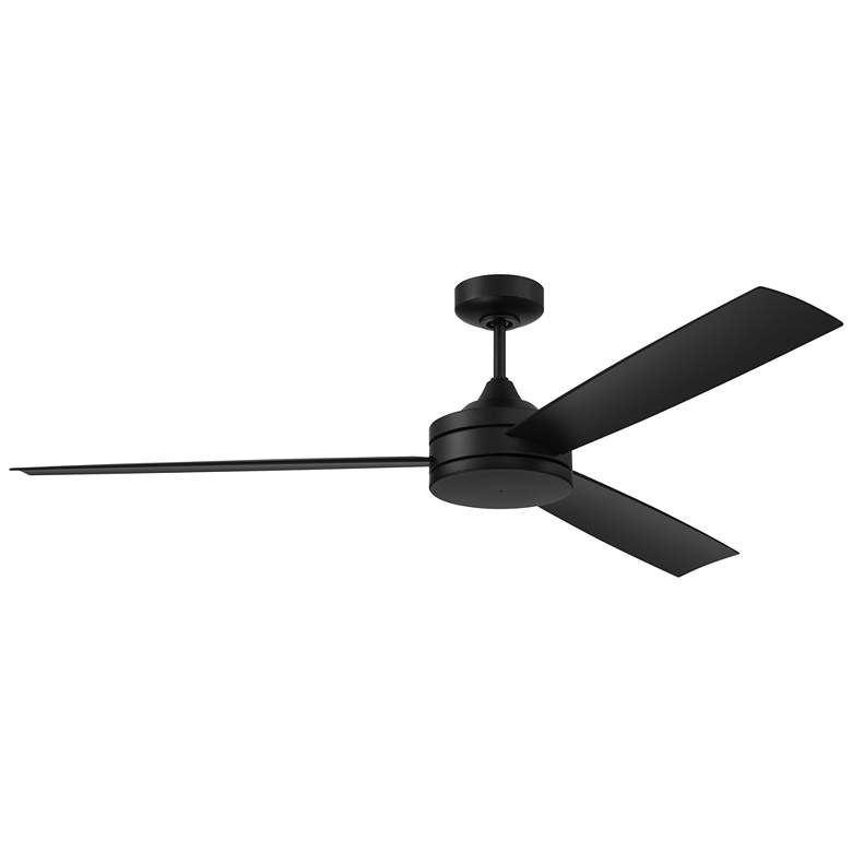 Image 1 Inspo 62" Ceiling Fan w/Blades, Wet Rated - Flat Black