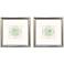 Intaglio Busts 18"W x 18"H Framed Art Set of 2