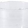Intaglio Clear Glass Pillar Hurricane Candle Holder