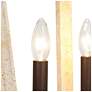 4_Integrifolia 16" Wide Distressed White 4-Light Chandelier more views
