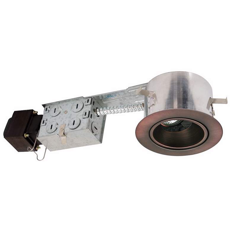 Image 1 Intense 4 inch Non-IC Magnetic Low Volt Remodel Recessed Housing