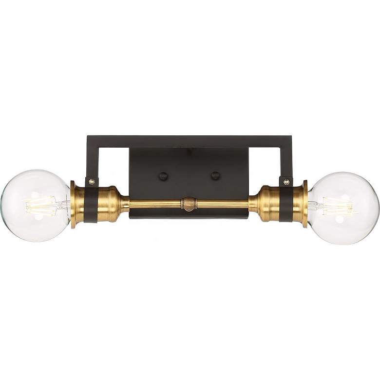 Image 2 Intention; 2 Light; Vanity; Warm Brass and Black Finish more views