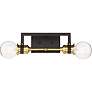 2_Intention; 2 Light; Vanity; Warm Brass and Black Finish more views