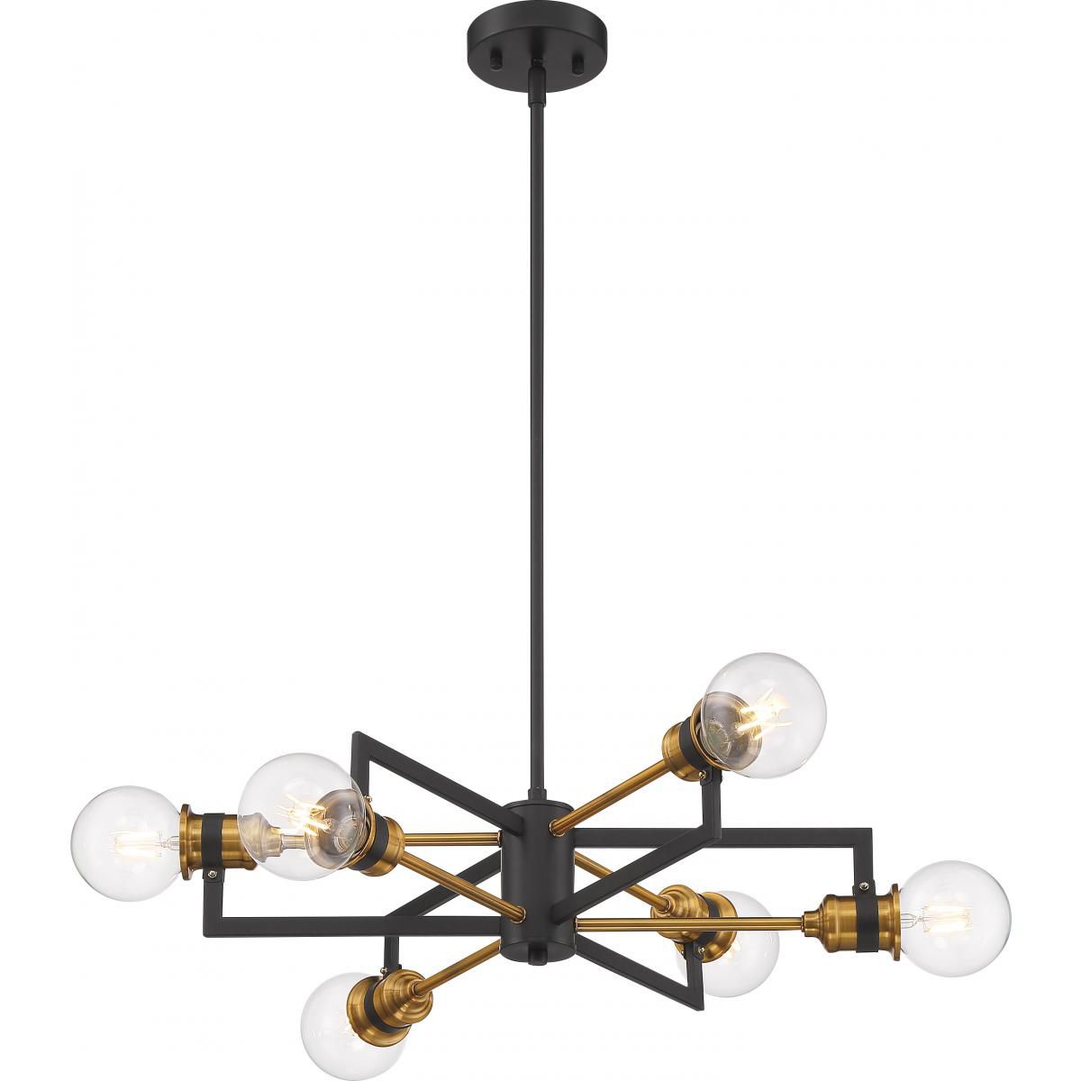 Image 4 Intention 23 1/2" Wide Black and Brass Modern Pendant Chandelier Light more views
