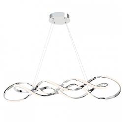 Interlace 39" Wide Chrome Metal LED Pendant Light