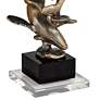 Interlude 15" High Glossy Copper and Blue Whales Statue