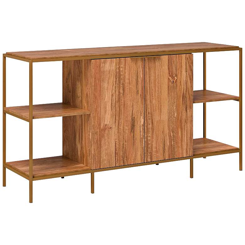 Image 2 International Lux 60 1/2"W Sindori Mango Entertain Credenza