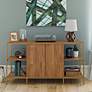 1_International Lux 60 1/2"W Sindori Mango Entertain Credenza