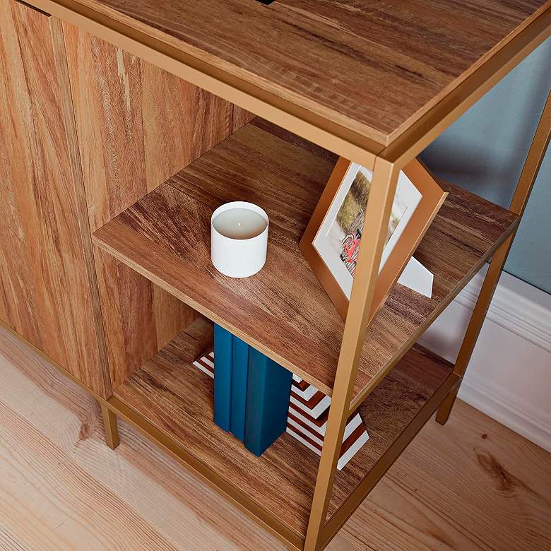 Image 4 International Lux 60 1/2"W Sindori Mango Entertain Credenza more views