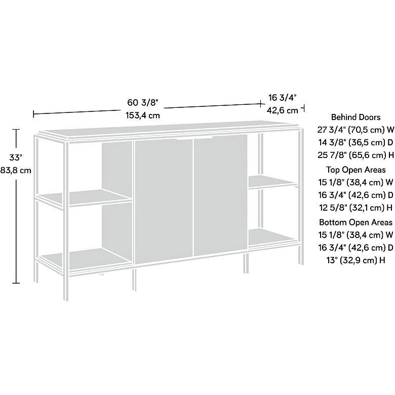 Image 6 International Lux 60 1/2"W Sindori Mango Entertain Credenza more views