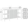 6_International Lux 60 1/2"W Sindori Mango Entertain Credenza more views