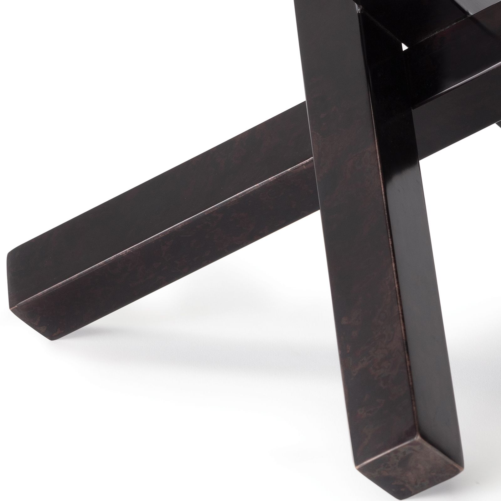 Image 5 Intersecting 12 3/4" Wide Black Zinc Iron Figurine more views