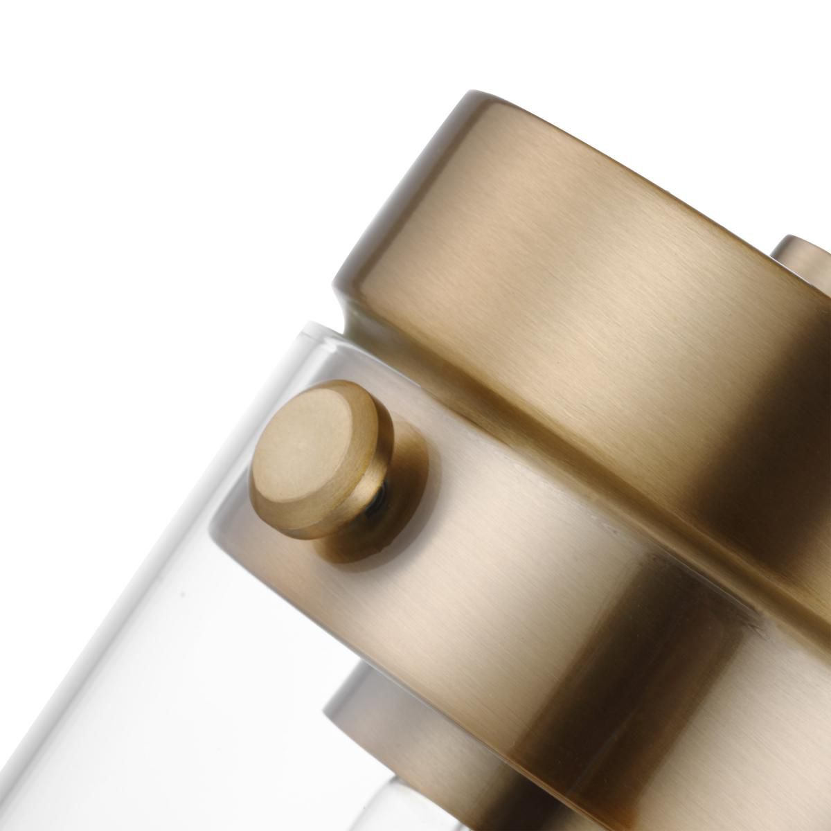 Image 4 Intersection; 1 Light; Mini Pendant; Burnished Brass with Clear Glass more views