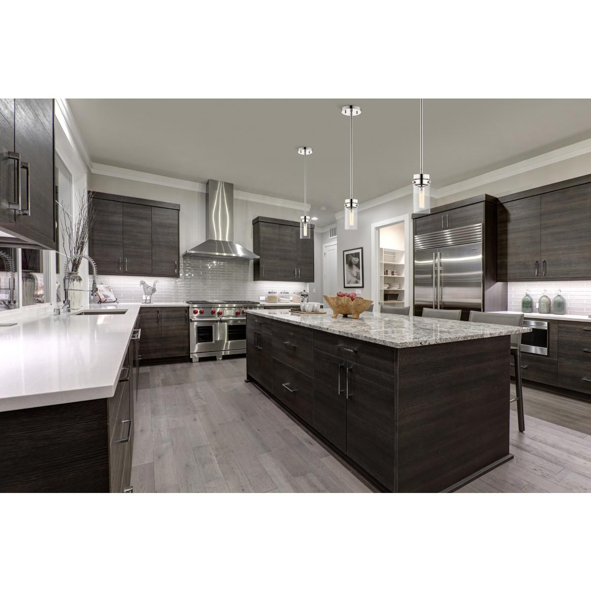 Image 5 Intersection; 1 Light; Mini Pendant; Polished Nickel with Clear Glass more views