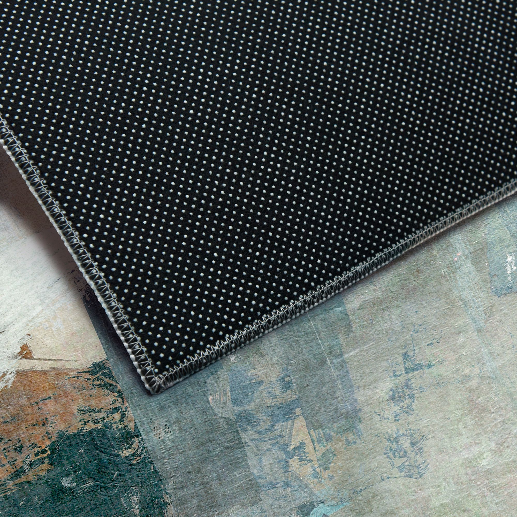 Image 4 Interstellar Washable Abstract Art Area Rug size 8'x10' more views