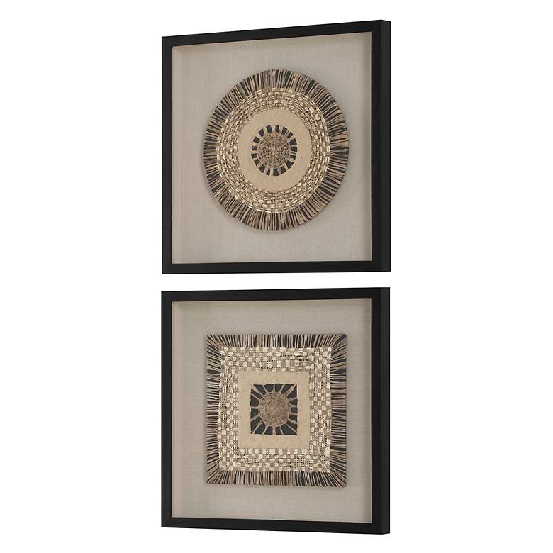 Image 4 Intertwine 24" Square 2-Piece Shadow Box Wall Decor Set more views