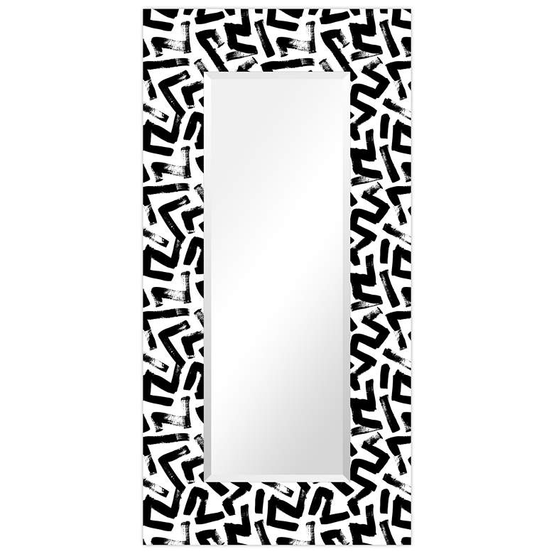 Image 1 Intertwined Beveled Leaner Mirror on Tempered Art Glass