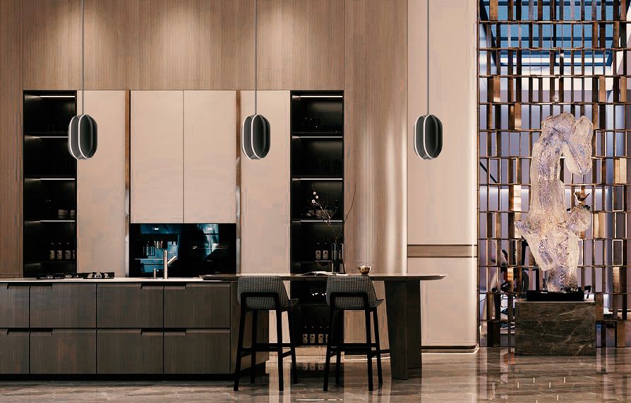 Interval LED Medium Ellipse Pendant