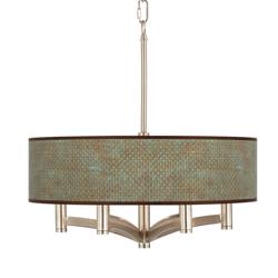 Interweave Patina Ava 6-Light Nickel Pendant Chandelier