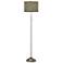 Interweave Patina Brushed Nickel Pull Chain Floor Lamp