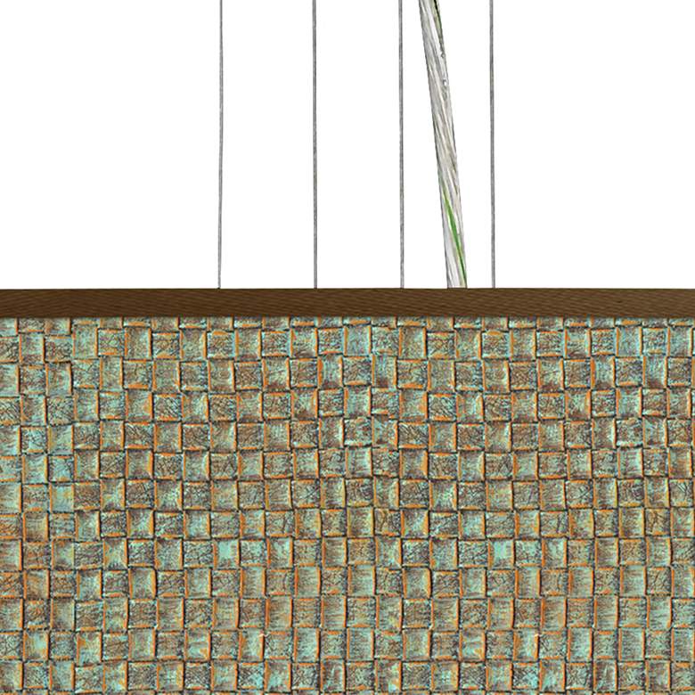 Image 2 Interweave Patina Giclee 24" Wide 4-Light Pendant Chandelier more views