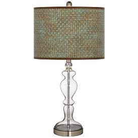 Image1 of Interweave Patina Giclee Apothecary Clear Glass Table Lamp