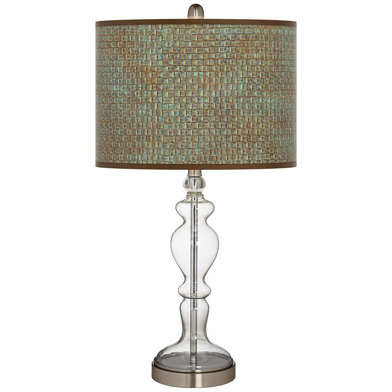 Image 1 Interweave Patina Giclee Apothecary Clear Glass Table Lamp