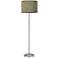 Interweave Patina Giclee Brushed Nickel Garth Floor Lamp