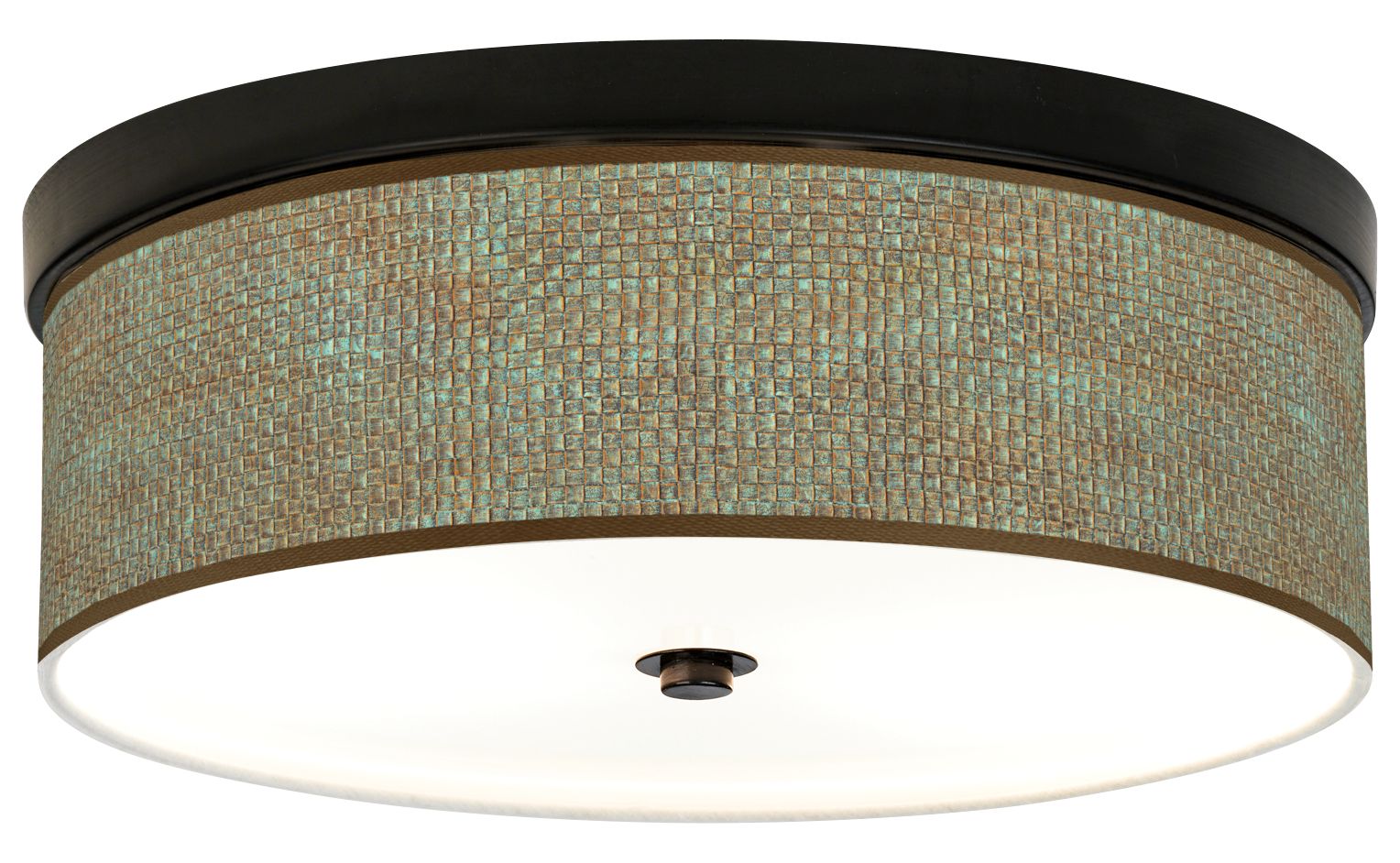 Interweave Patina Giclee Energy Efficient Bronze Ceiling Light 857C0