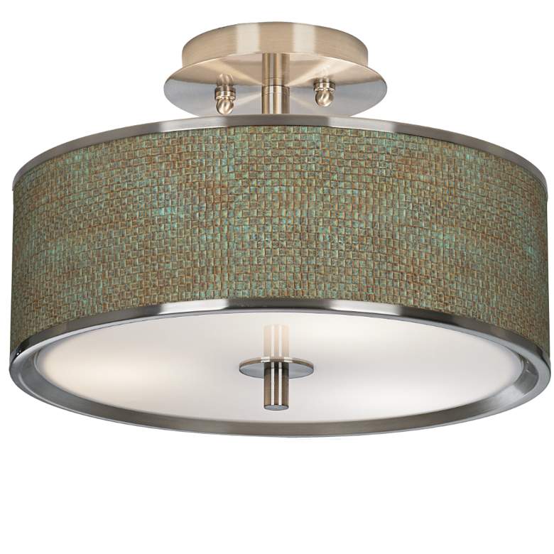 Image 1 Interweave Patina Giclee Glow 14 inch Wide Ceiling Light