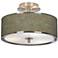 Interweave Patina Giclee Glow 14" Wide Ceiling Light