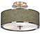 Interweave Patina Giclee Glow 14" Wide Ceiling Light