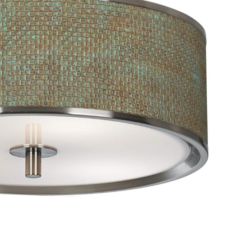 Image 3 Interweave Patina Giclee Glow 14 inch Wide Ceiling Light more views