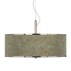 Interweave Patina Giclee Glow 20" Wide Pendant Light