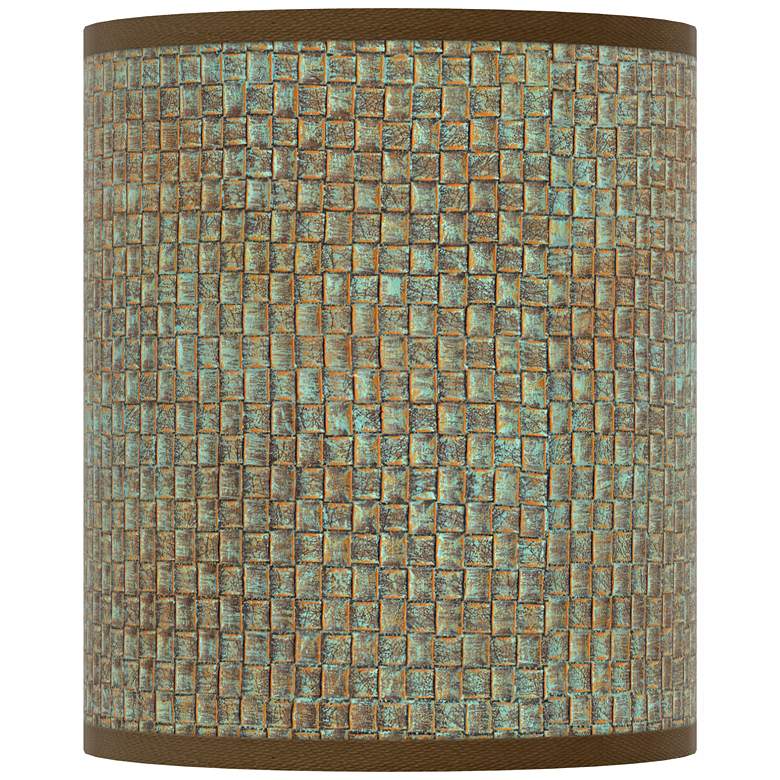 Image 1 Interweave Patina Giclee Glow Drum Lamp Shade 10x10x12 (Spider)