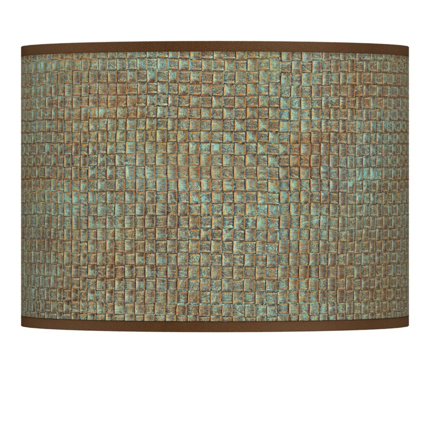 Interweave Patina Giclee Lamp Shade 13.5x13.5x10 (Spider) - #9V207